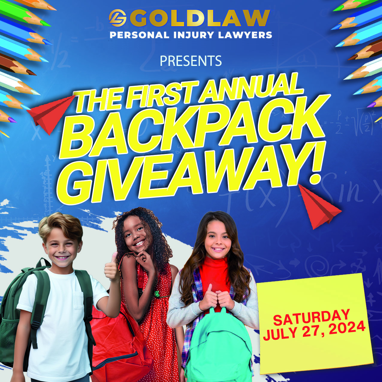 Annual backpack giveaw