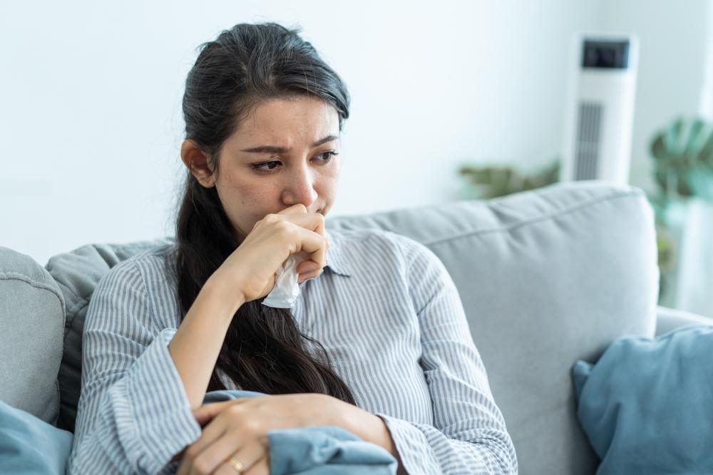 A grieving woman trying to go over things to do after a wrongful death.